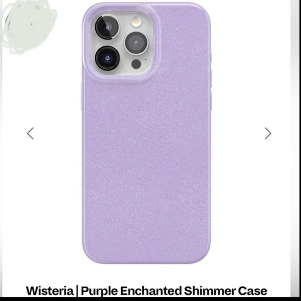 CASELY Classic+MagSafe iPhone 14 Pro Max Purple Enchanted Shimmer Case NEW